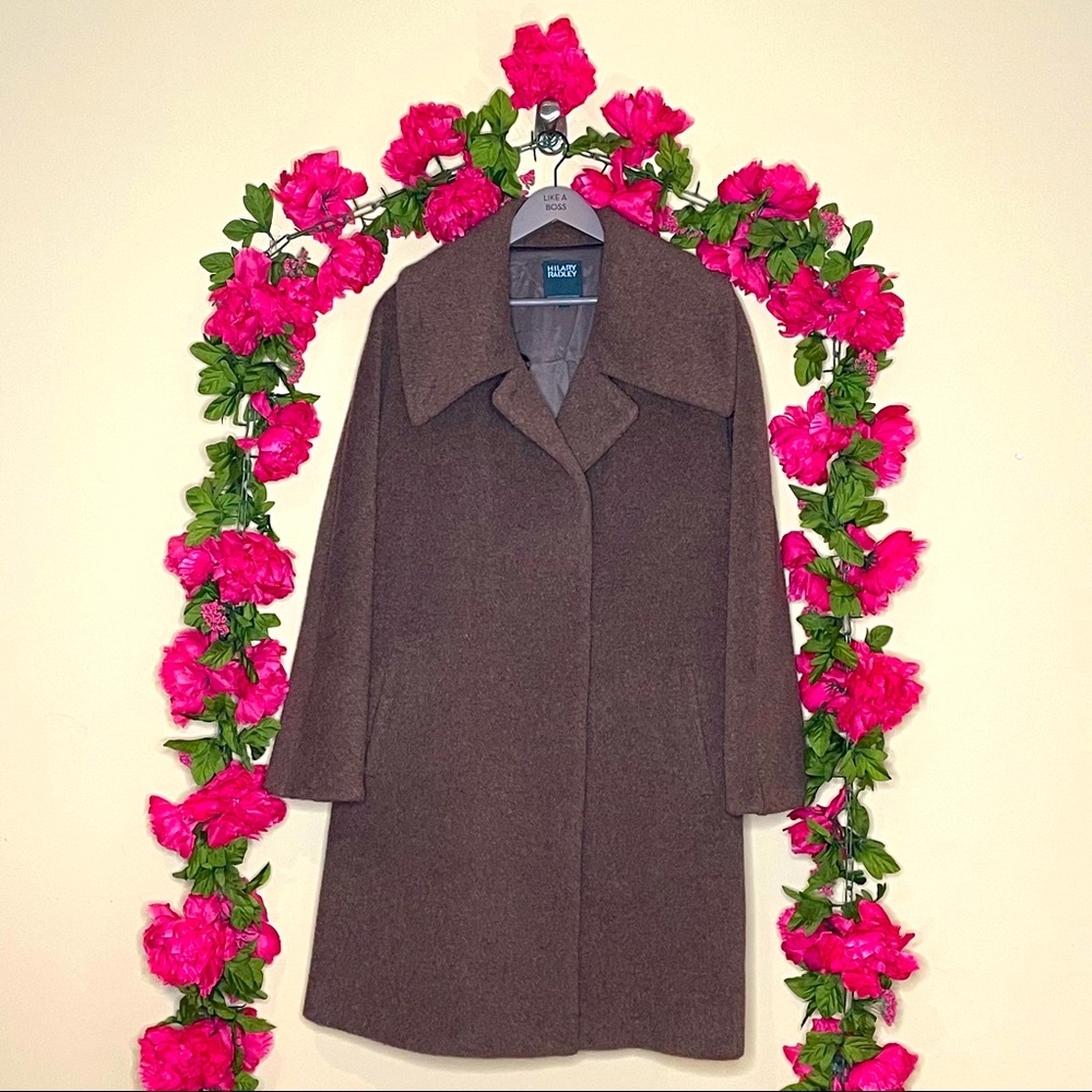 Hilary Radley Vintage Alpaca & Wool Blend Coat